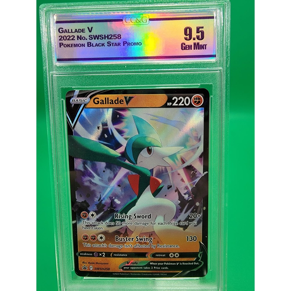Pokémon Gallade V SWSH258 - SWSH Black Star Promo Hidden Potential CC&G 9.5 Card